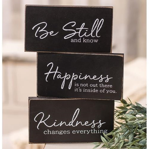 Kindness Changes Everything Wooden Block 3 asstd. (Pack of 4)