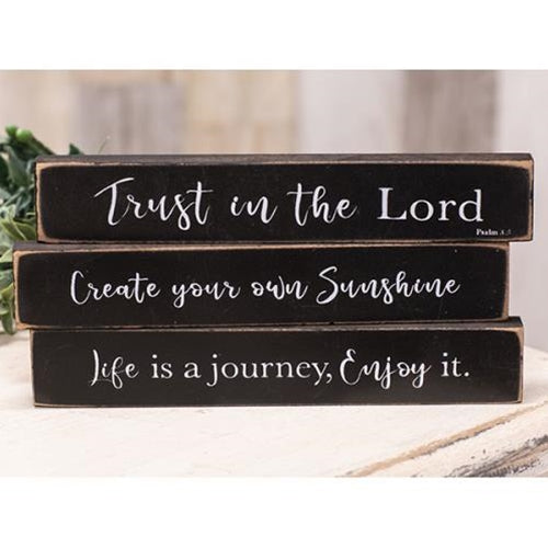 Trust In The Lord Mini Stick 3 asstd. (Pack of 4)