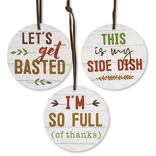 *3/Set Let's Get Basted Wine Tags  (Pack of 4)