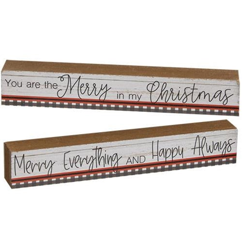 Merry Block 2 Asstd. (Pack of 4)
