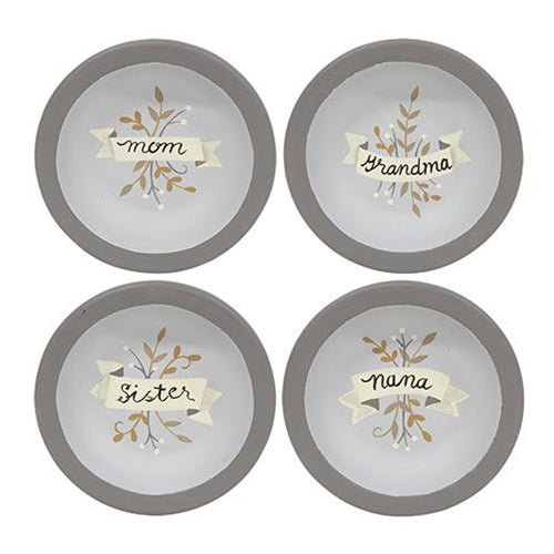 Grandma Nana Mom Sister Dish 4 Asstd. (Pack of 4)