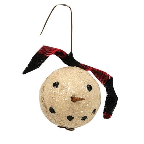 Primitive Snowman Ornament  (Pack of 4)