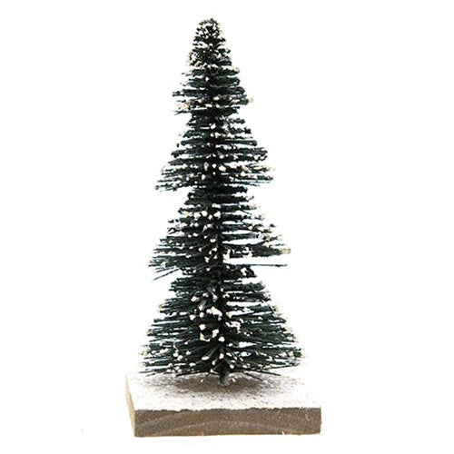Primitive Snowy Tree Large  (Pack of 4)