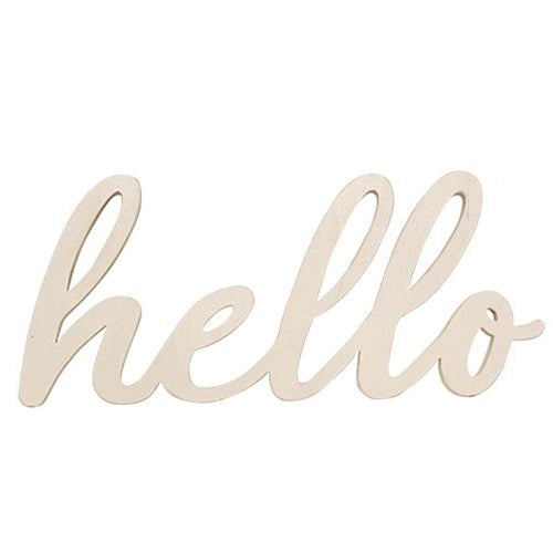 White Hello Hanger (Pack of 4)