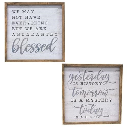 Yesterday/Blessed Frame 2 Asstd. (Pack of 2)