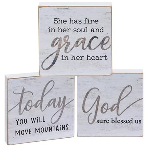 Fire & Grace Block 3 Asstd. (Pack of 4)