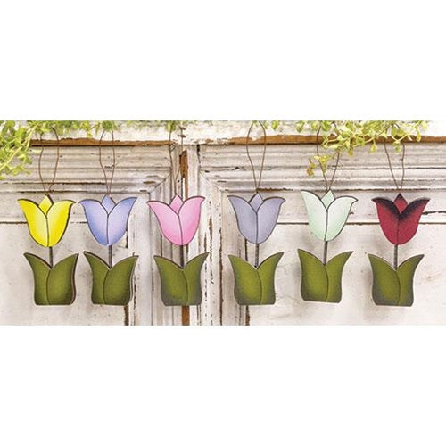 6/Set Springy Tulip Ornaments (Pack of 4)