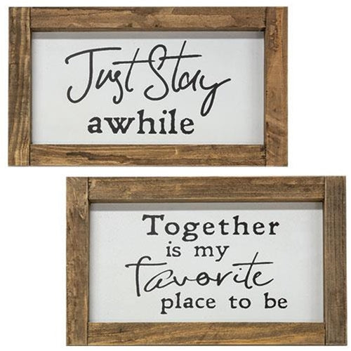 Just Stay/Together Frame 2 Asstd. (Pack of 2)