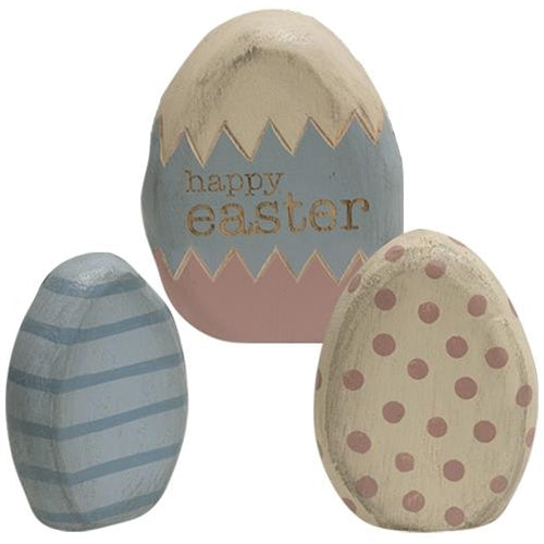 3/Set Happy Easter Egg Shelf Sitters (Pack of 2)