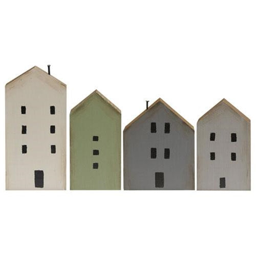 4/Set Primitive House Blocks (Pack of 2)