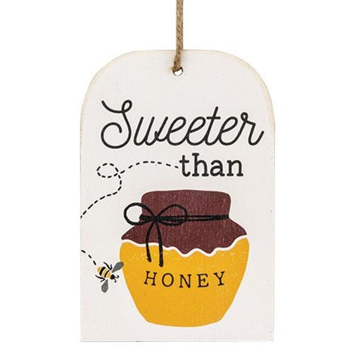 Sweeter Than Honey Wooden Tag (Pack of 4)