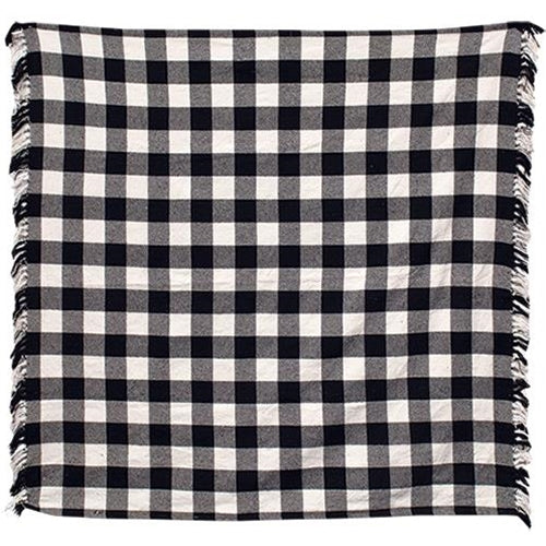 Black & White Buffalo Check Table Square 52