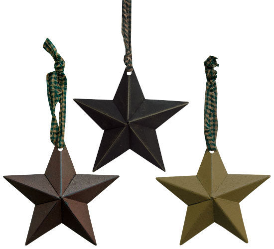 Accessory Star Ornament 3 Asstd. (Pack of 4)