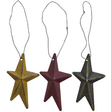 Whimsy Hanging Star 3 Asstd. (Pack of 4)