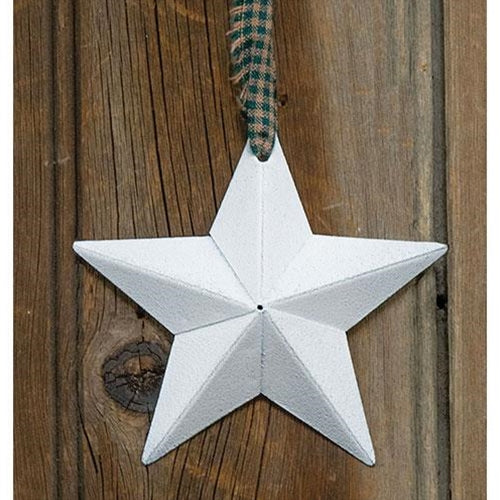 Farmhouse White Barn Star 3.75