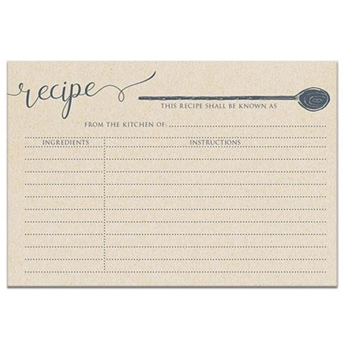 From the Kitchen Spoon Recipe Cards  (Pack of 4)