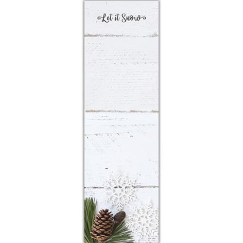 Let It Snow Pinecone Notepad (Pack of 4)