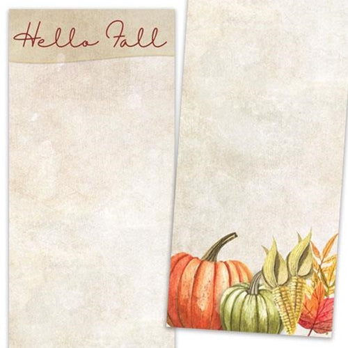 Hello Fall Pumpkins Notepad (Pack of 4)