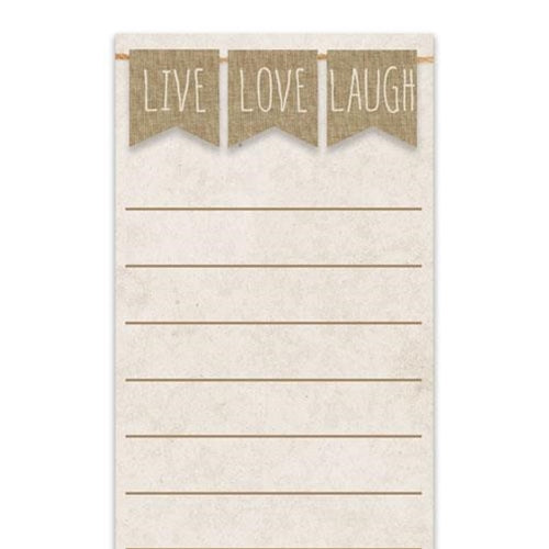 Live Love Laugh Notepad (Pack of 4)
