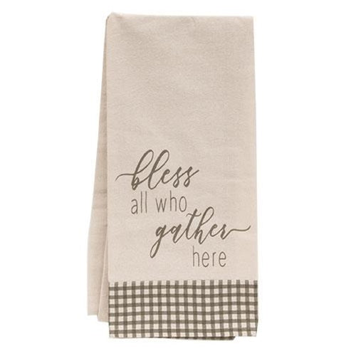 Bless All Who Gather Here Dish Towel (Pack of 2)