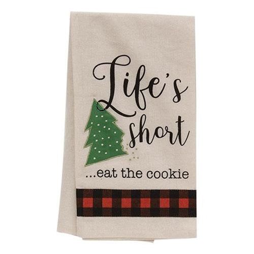 Life's Short...Eat the Cookie Dish Towel (Pack of 2)