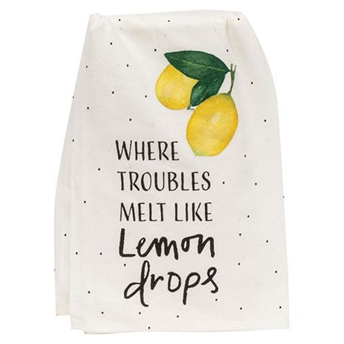 Where Troubles Melt Like Lemon Drops Dish Towel (Pack of 2)