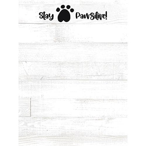 Stay Pawsitive! Mini Notepad (Pack of 4)