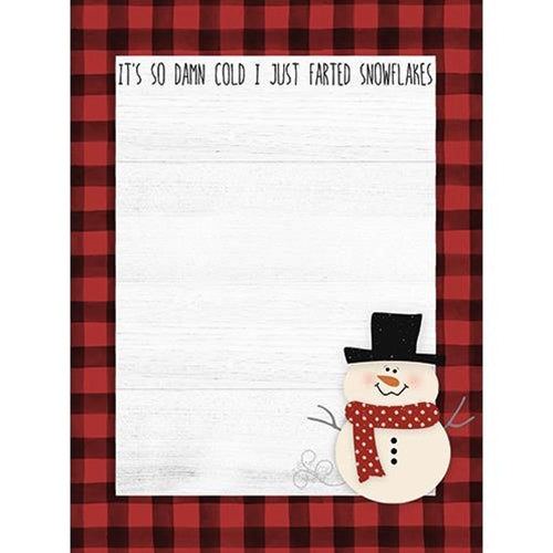 It's So Damn Cold I Just Farted Snowflakes Mini Notepad (Pack of 4)