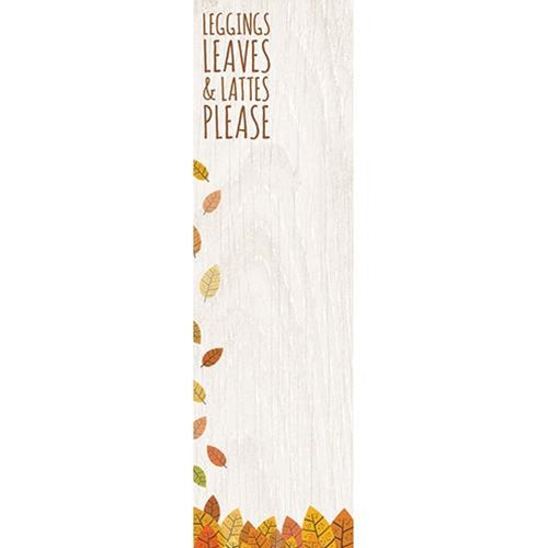 Leggings Leaves & Lattes Please Notepad (Pack of 4)