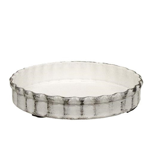 Shabby Chic Fluted Candle Pan 3