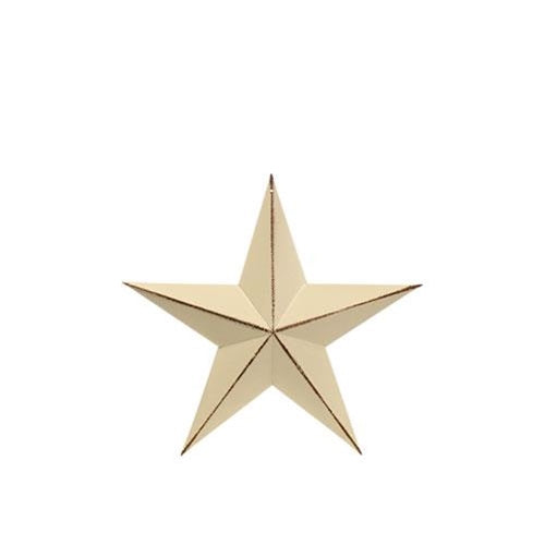 Distressed White Barn Star 3.5