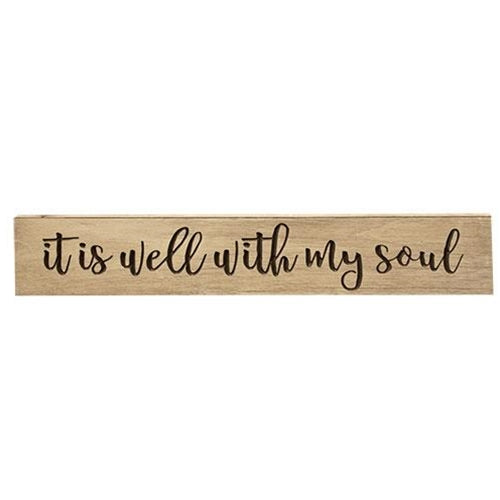 Well With My Soul Engraved Sign 36