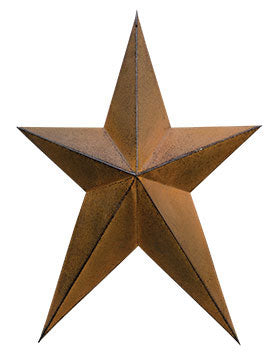 Rusty & Black Finish Whimsical Star 18