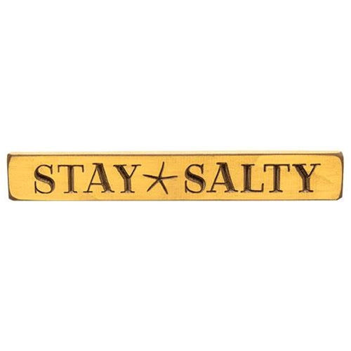 Stay Salty Engraved Block 12