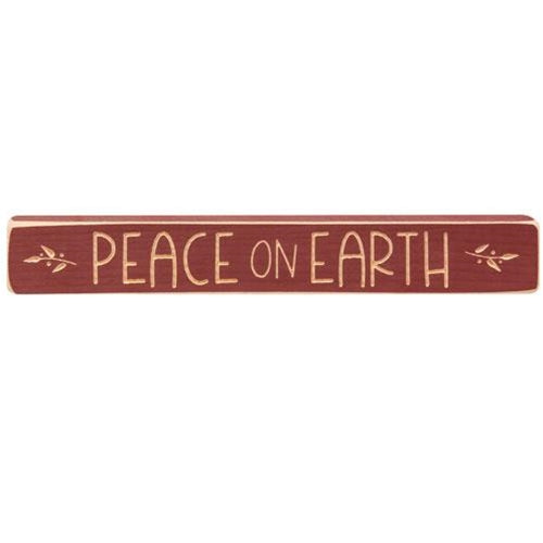 Peace on Earth Engraved Block 12