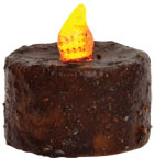 Burnt Mustard LED Tealight  (Pack of 4)