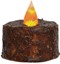 Burnt Mustard Timer Tealight (Pack of 4)