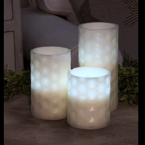 Geometric Pillar Candle 3