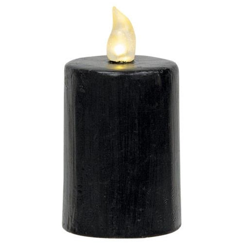 Black Gloss Pillar Candle 2.25