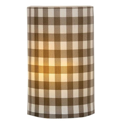 Gray Small Buffalo Check Pillar 3