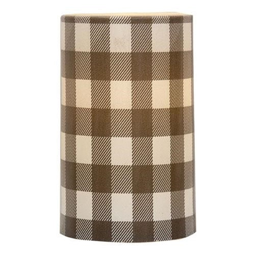 Gray Large Buffalo Check Pillar 3x5
