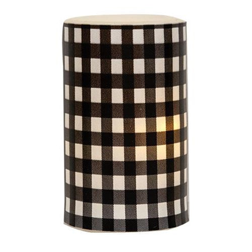Black & White Small Buffalo Check Pillar 3x5