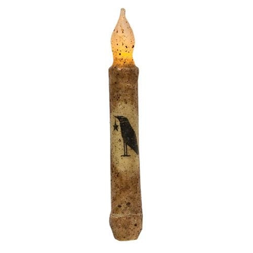 Burnt Mustard Crow Timer Taper (Pack of 2)