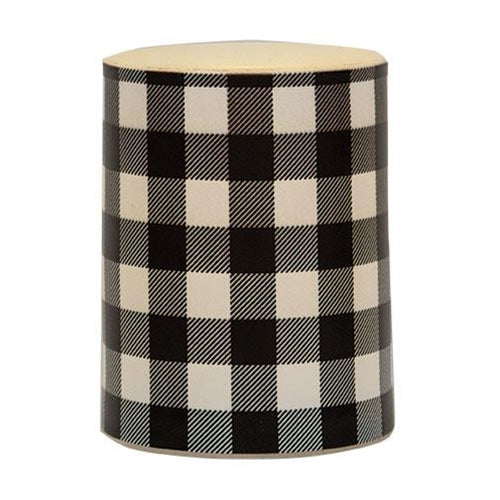 Black Large Buffalo Check Timer Pillar 4