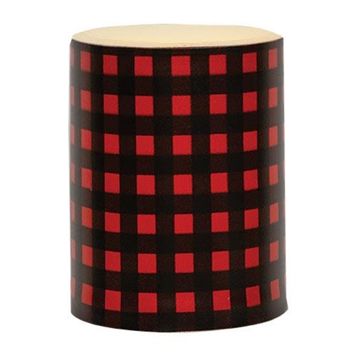 Red Small Buffalo Check Timer Pillar 4