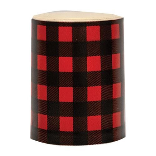 Red Large Buffalo Check Timer Pillar 4