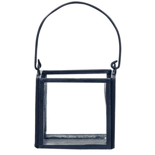 Metal and Glass Square Votive Lantern (Pack of 4)
