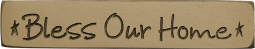 Bless Our Home Engraved Block 9