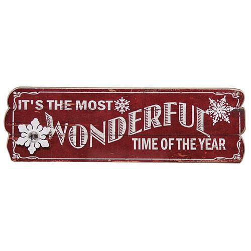 Wonderful Time Sign  (Pack of 4)