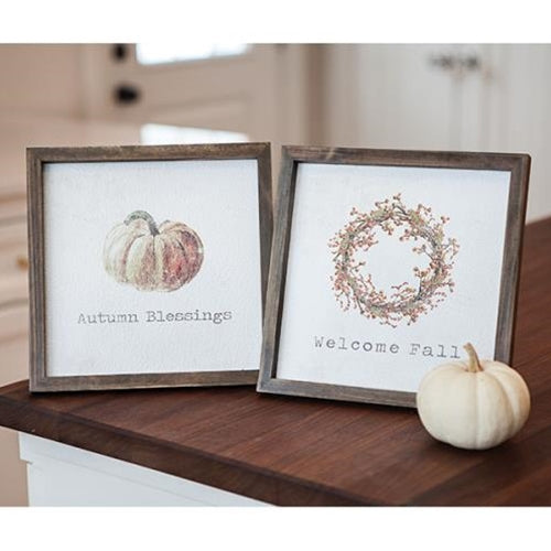 Framed Watercolor Art - Fall 2 asst.